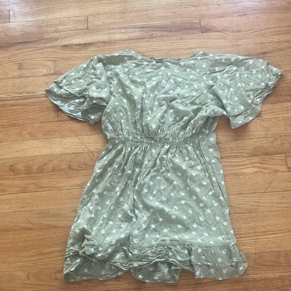 Billabong X The Salty Blonde Green Floral Short Sleeve Dress - Picture 3 of 6